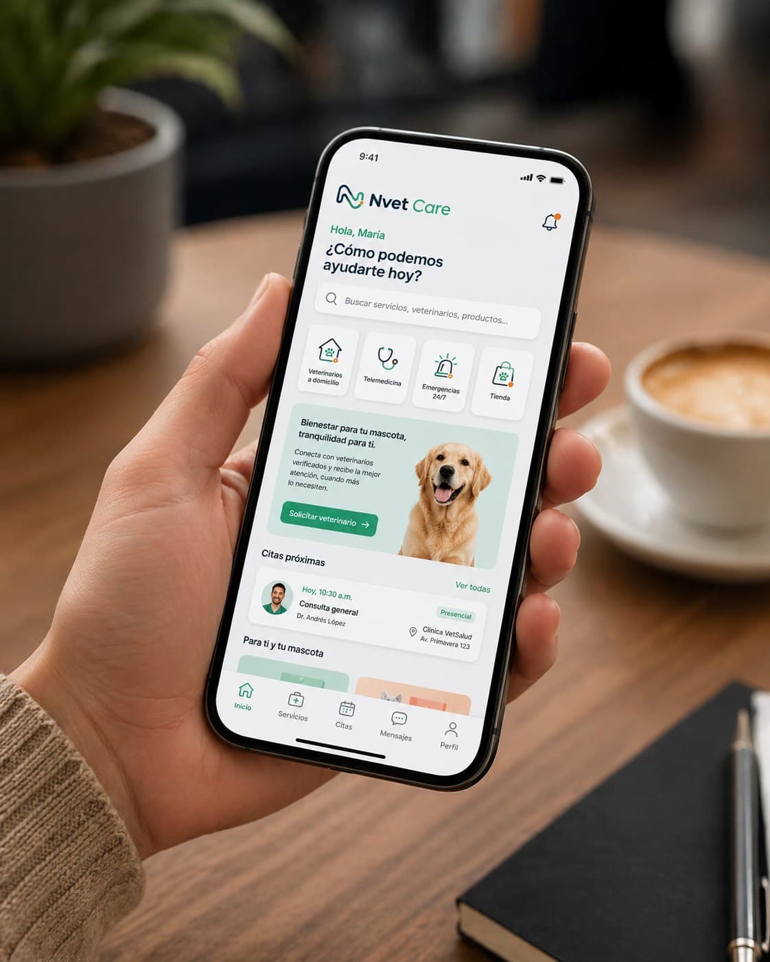Nvet Care mobile app